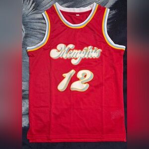Red Memphis Basketball Jersey
